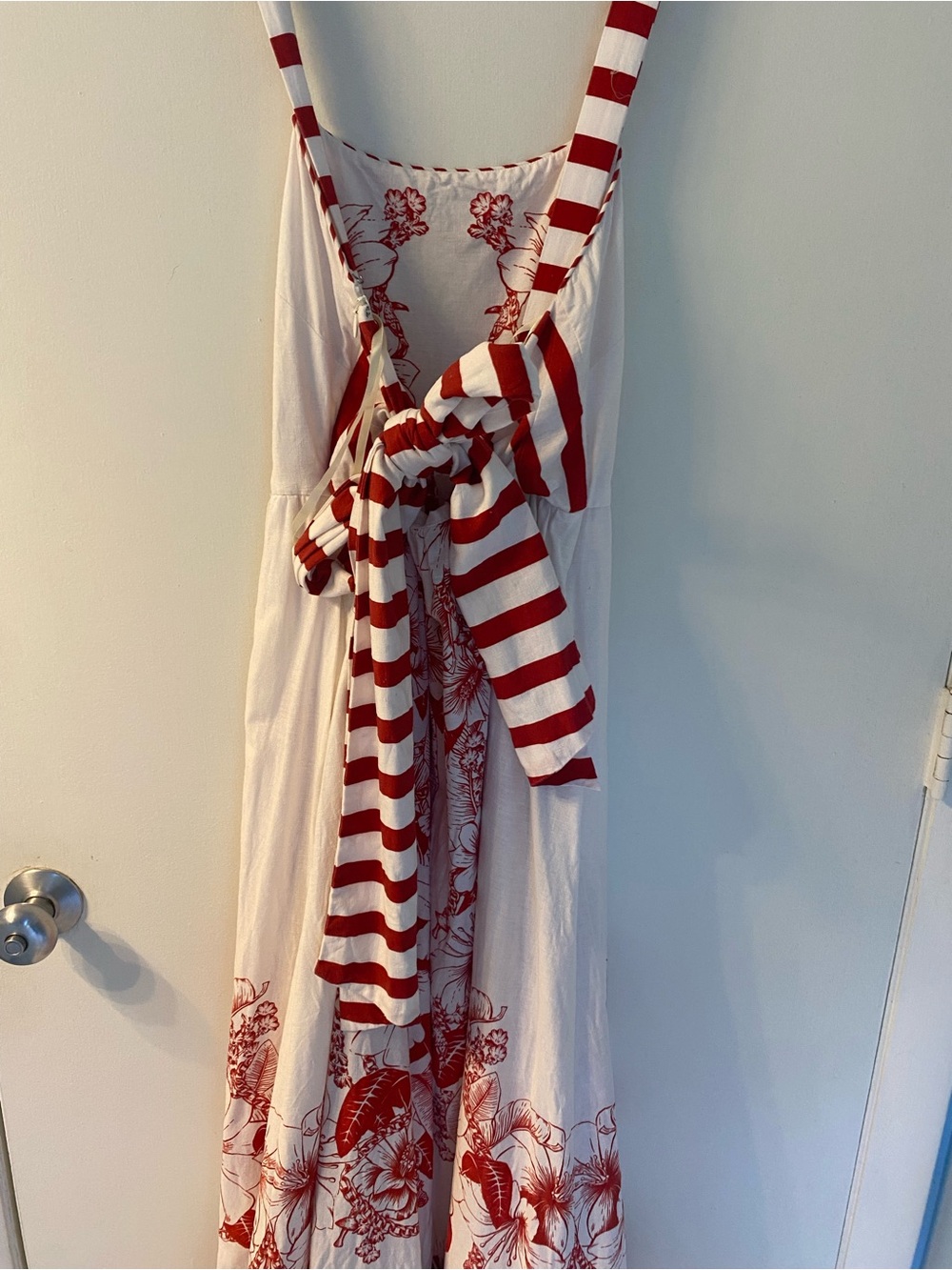 Farm Rio Off-White Floral Chains Maxi Dress Size Small - Picture 11 of 13
